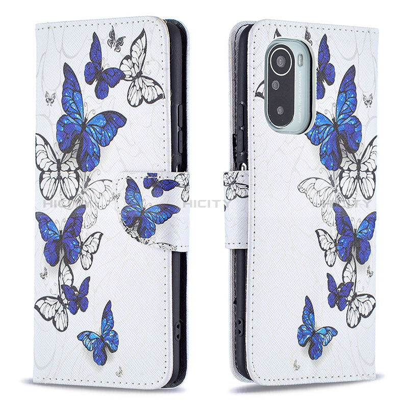 Funda de Cuero Cartera con Soporte Patron de Moda Carcasa B03F para Xiaomi Redmi K40 5G