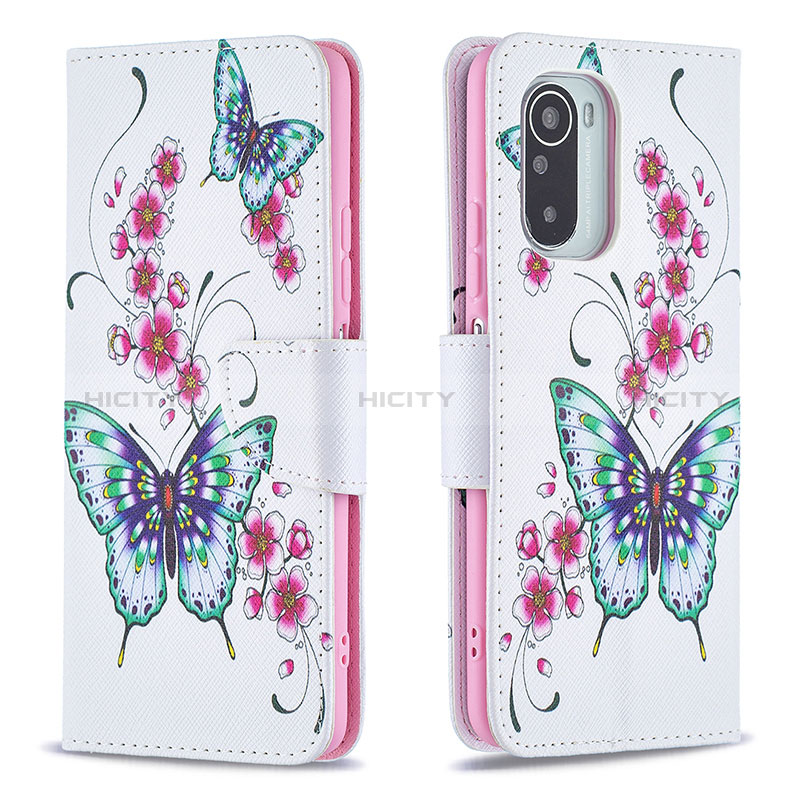 Funda de Cuero Cartera con Soporte Patron de Moda Carcasa B03F para Xiaomi Redmi K40 5G Vistoso