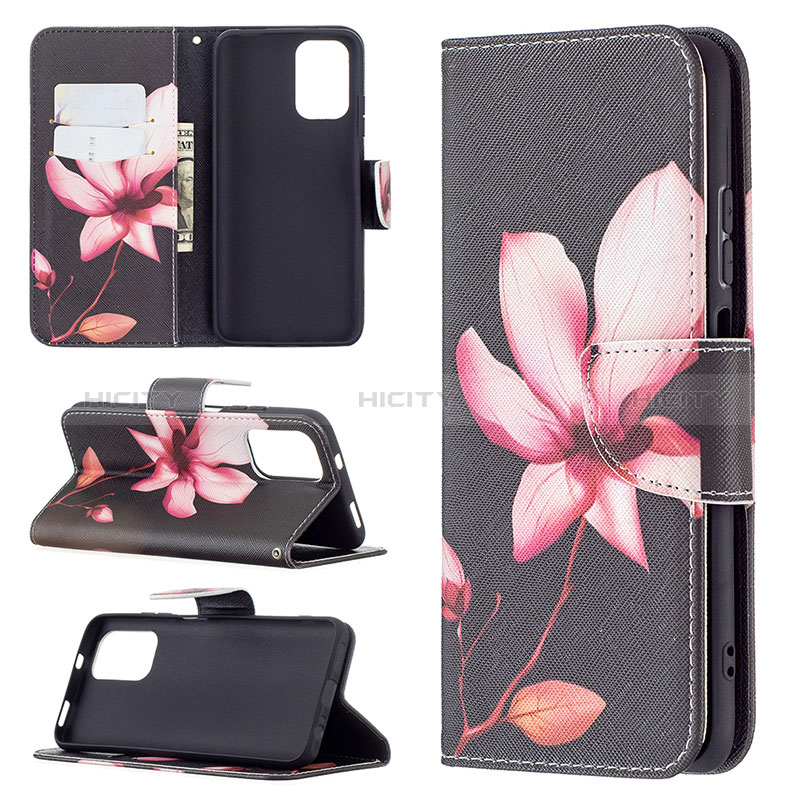 Funda de Cuero Cartera con Soporte Patron de Moda Carcasa B03F para Xiaomi Redmi Note 10 4G