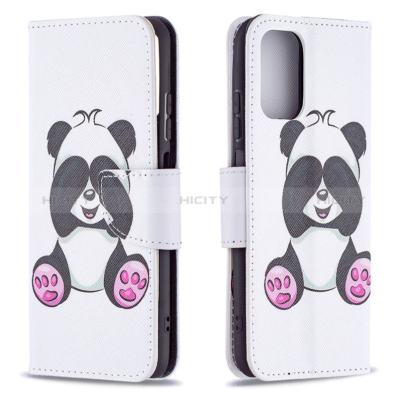 Funda de Cuero Cartera con Soporte Patron de Moda Carcasa B03F para Xiaomi Redmi Note 10 4G