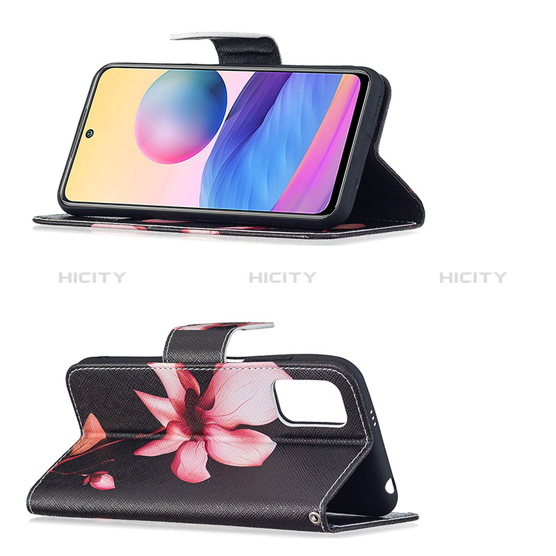 Funda de Cuero Cartera con Soporte Patron de Moda Carcasa B03F para Xiaomi Redmi Note 10 5G