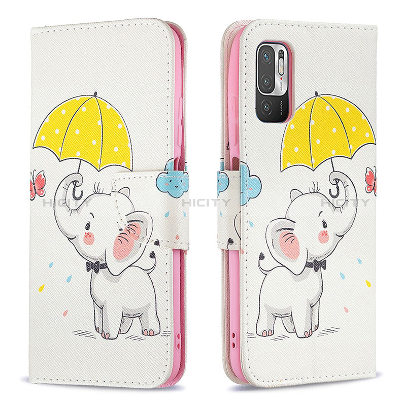 Funda de Cuero Cartera con Soporte Patron de Moda Carcasa B03F para Xiaomi Redmi Note 10 5G