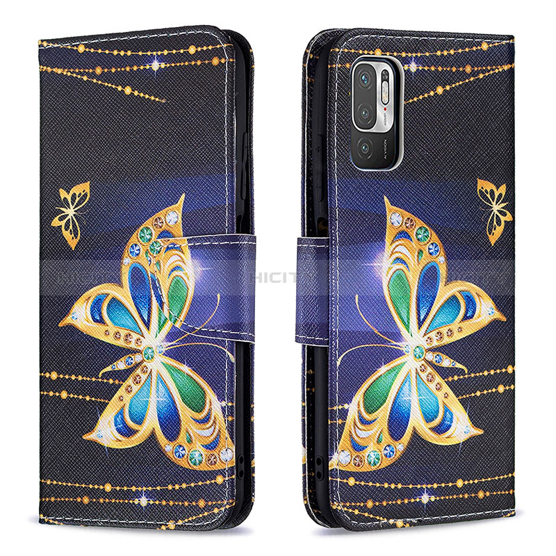 Funda de Cuero Cartera con Soporte Patron de Moda Carcasa B03F para Xiaomi Redmi Note 10 5G