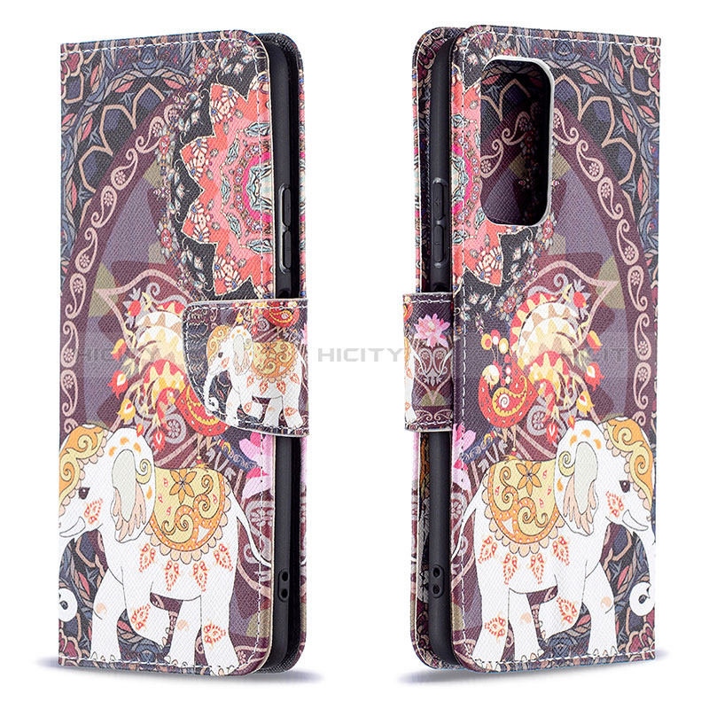 Funda de Cuero Cartera con Soporte Patron de Moda Carcasa B03F para Xiaomi Redmi Note 10 Pro Max