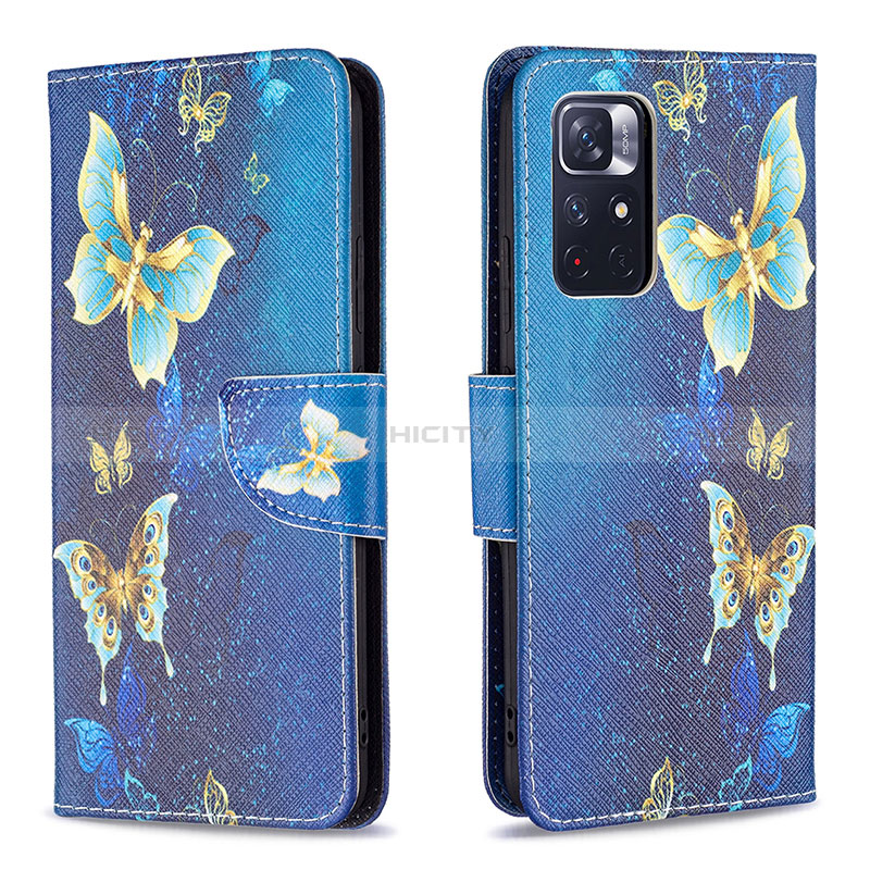 Funda de Cuero Cartera con Soporte Patron de Moda Carcasa B03F para Xiaomi Redmi Note 11 5G