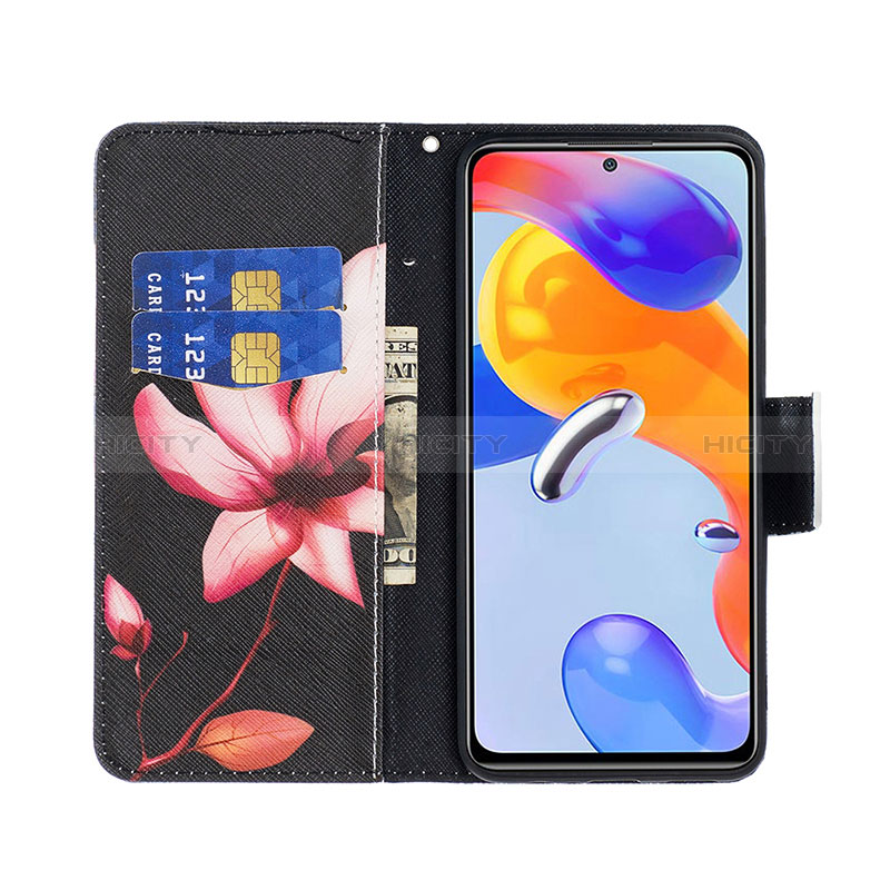 Funda de Cuero Cartera con Soporte Patron de Moda Carcasa B03F para Xiaomi Redmi Note 11 Pro 4G