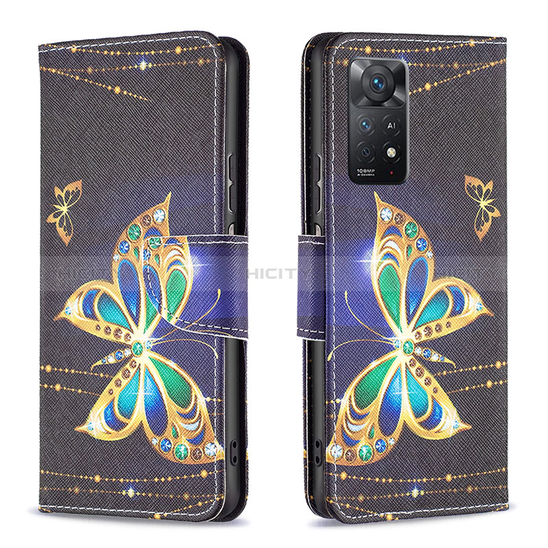 Funda de Cuero Cartera con Soporte Patron de Moda Carcasa B03F para Xiaomi Redmi Note 11 Pro 5G