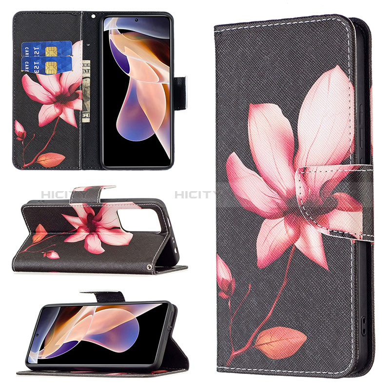 Funda de Cuero Cartera con Soporte Patron de Moda Carcasa B03F para Xiaomi Redmi Note 11 Pro+ Plus 5G