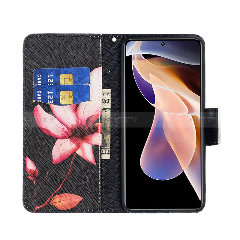 Funda de Cuero Cartera con Soporte Patron de Moda Carcasa B03F para Xiaomi Redmi Note 11 Pro+ Plus 5G