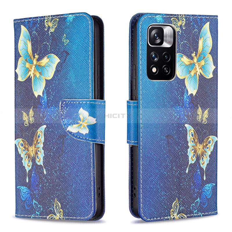 Funda de Cuero Cartera con Soporte Patron de Moda Carcasa B03F para Xiaomi Redmi Note 11 Pro+ Plus 5G