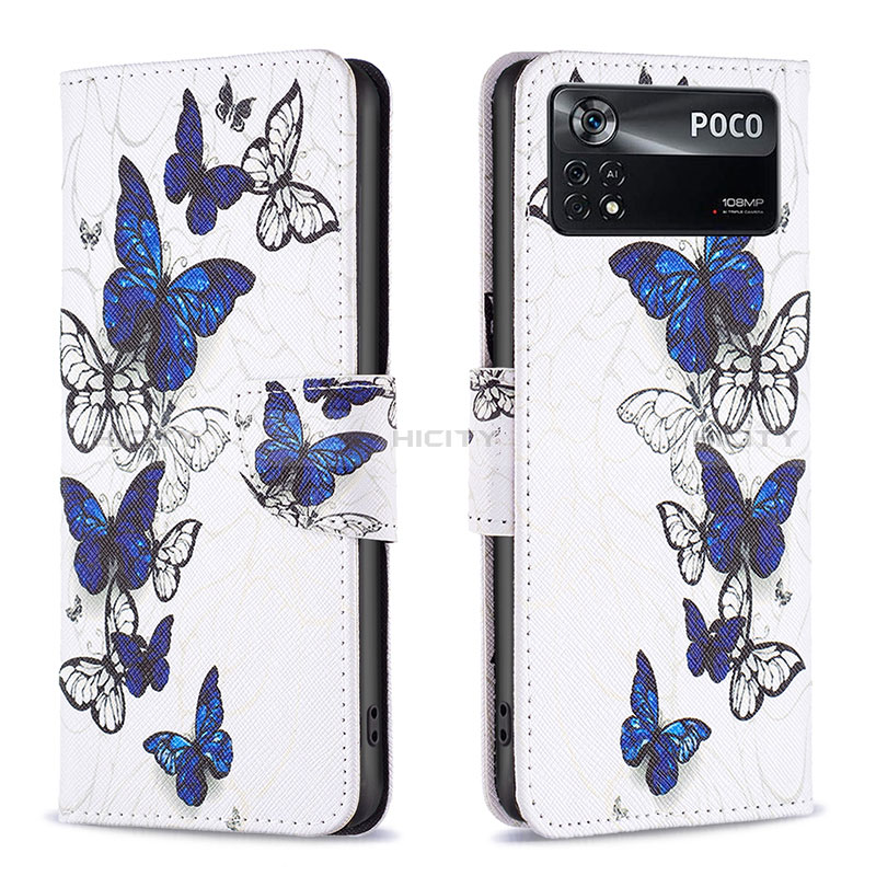 Funda de Cuero Cartera con Soporte Patron de Moda Carcasa B03F para Xiaomi Redmi Note 11E Pro 5G