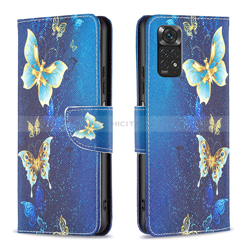 Funda de Cuero Cartera con Soporte Patron de Moda Carcasa B03F para Xiaomi Redmi Note 11S 4G