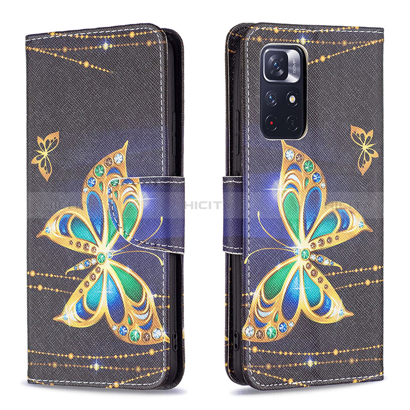 Funda de Cuero Cartera con Soporte Patron de Moda Carcasa B03F para Xiaomi Redmi Note 11S 5G