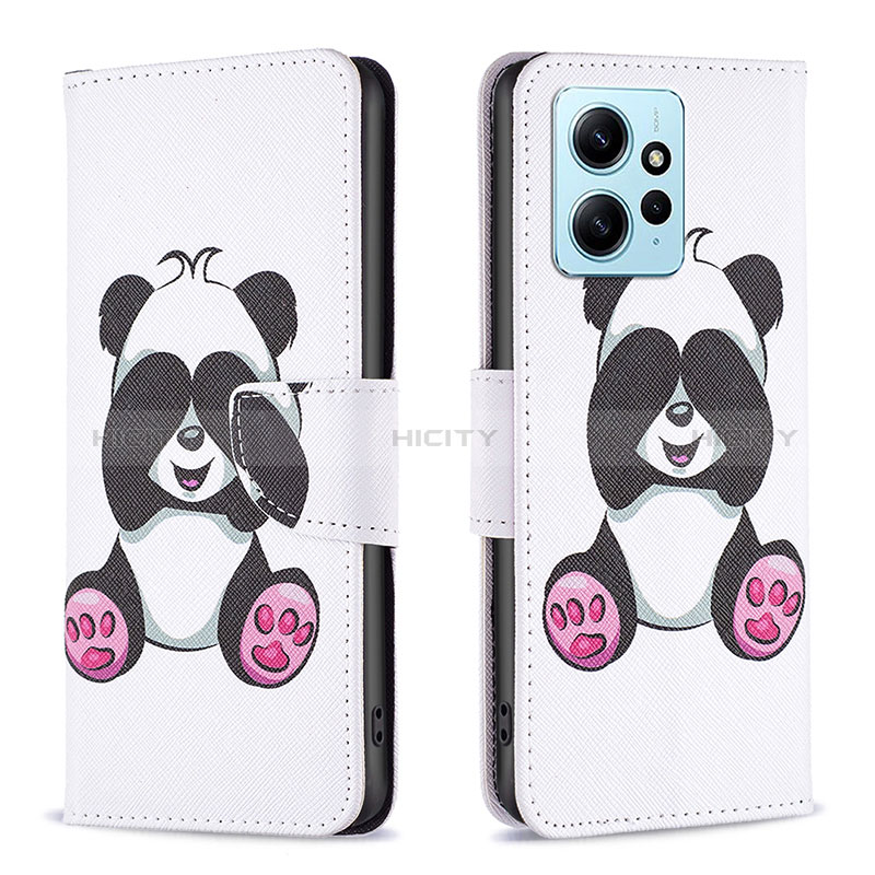 Funda de Cuero Cartera con Soporte Patron de Moda Carcasa B03F para Xiaomi Redmi Note 12 4G Multicolor