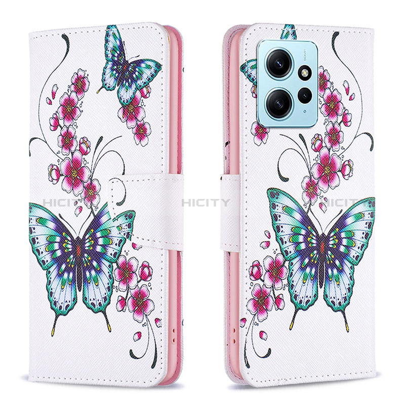 Funda de Cuero Cartera con Soporte Patron de Moda Carcasa B03F para Xiaomi Redmi Note 12 4G Vistoso