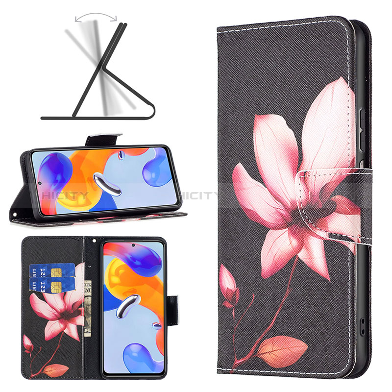 Funda de Cuero Cartera con Soporte Patron de Moda Carcasa B03F para Xiaomi Redmi Note 12 Pro 4G