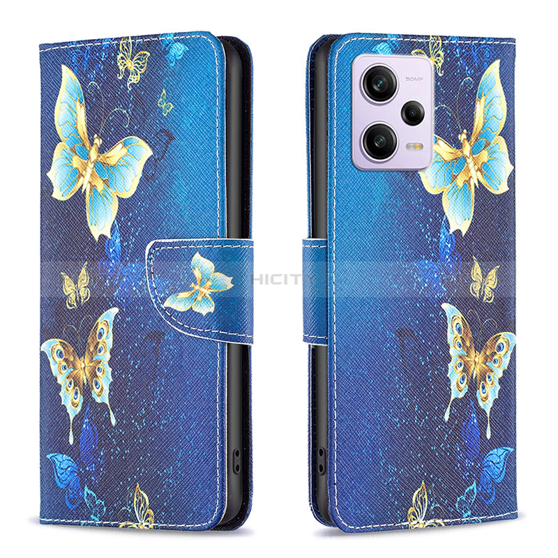 Funda de Cuero Cartera con Soporte Patron de Moda Carcasa B03F para Xiaomi Redmi Note 12 Pro+ Plus 5G