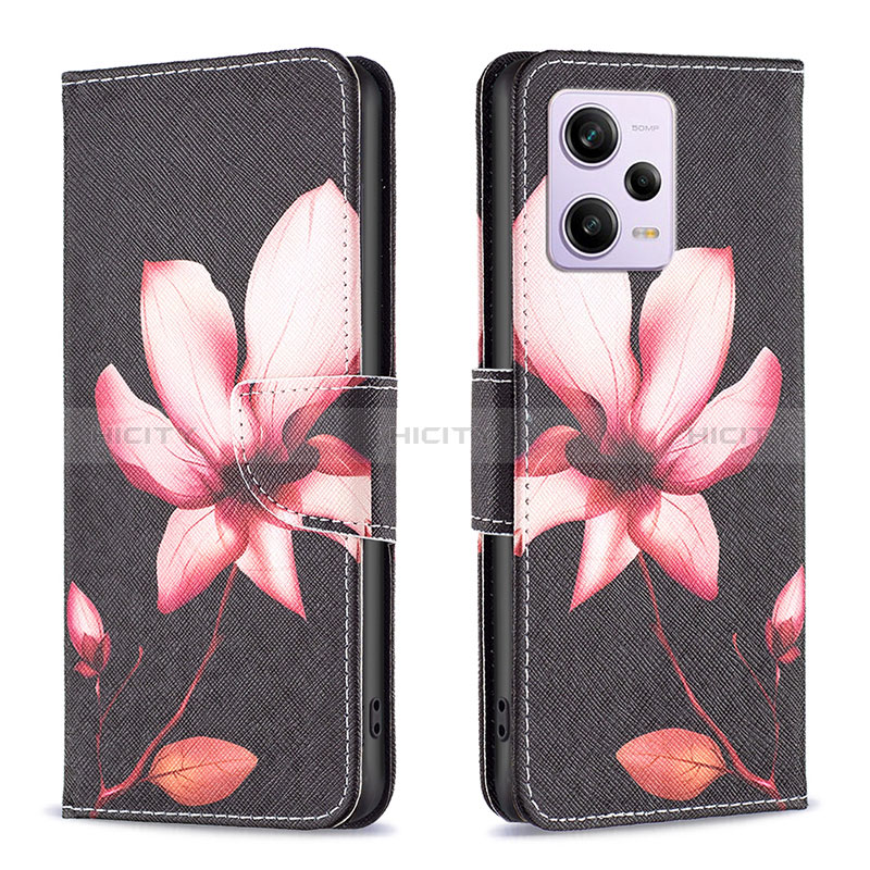 Funda de Cuero Cartera con Soporte Patron de Moda Carcasa B03F para Xiaomi Redmi Note 12 Pro+ Plus 5G