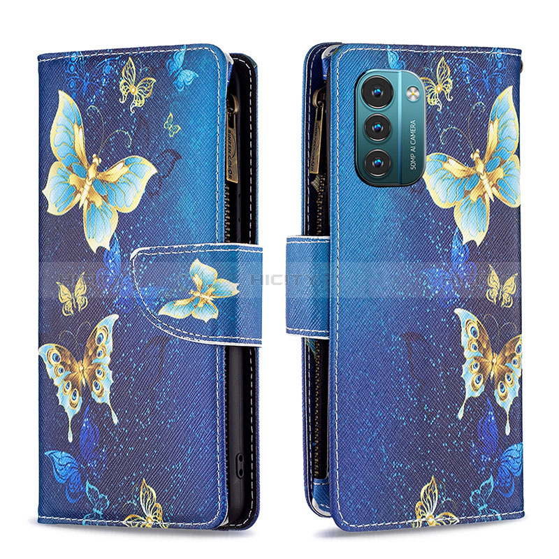 Funda de Cuero Cartera con Soporte Patron de Moda Carcasa B04F para Nokia G11