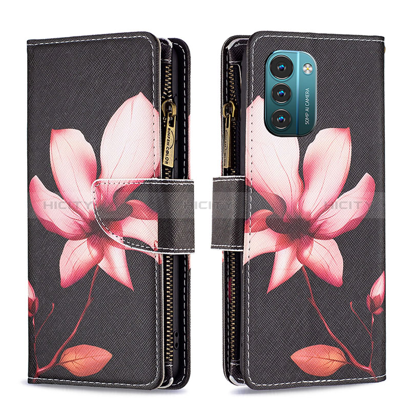 Funda de Cuero Cartera con Soporte Patron de Moda Carcasa B04F para Nokia G11