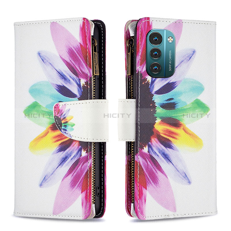 Funda de Cuero Cartera con Soporte Patron de Moda Carcasa B04F para Nokia G11