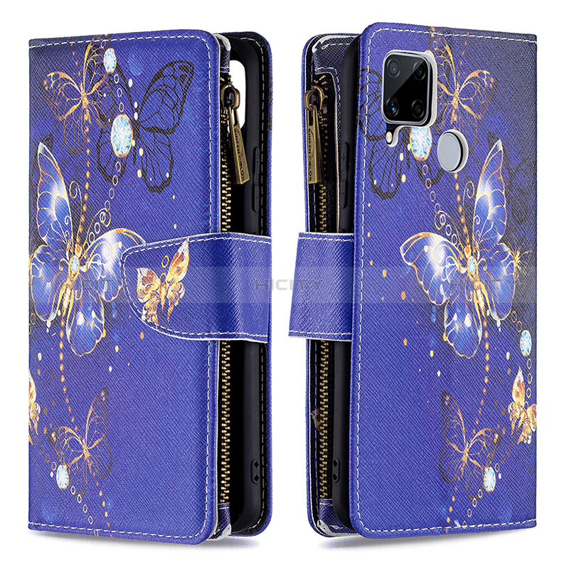 Funda de Cuero Cartera con Soporte Patron de Moda Carcasa B04F para Realme 7i RMX2193