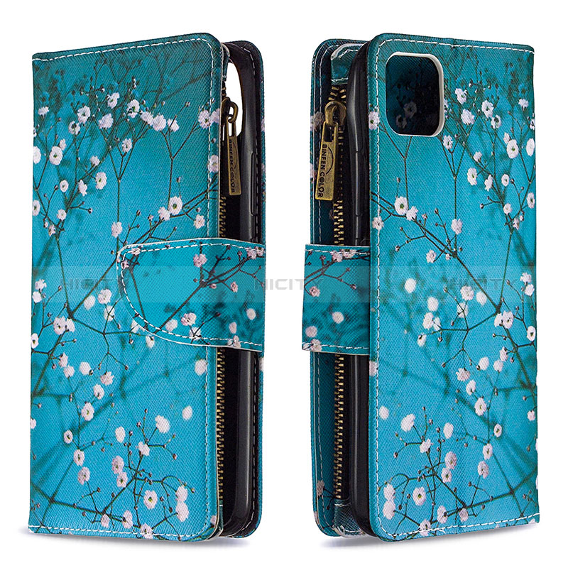 Funda de Cuero Cartera con Soporte Patron de Moda Carcasa B04F para Realme C20