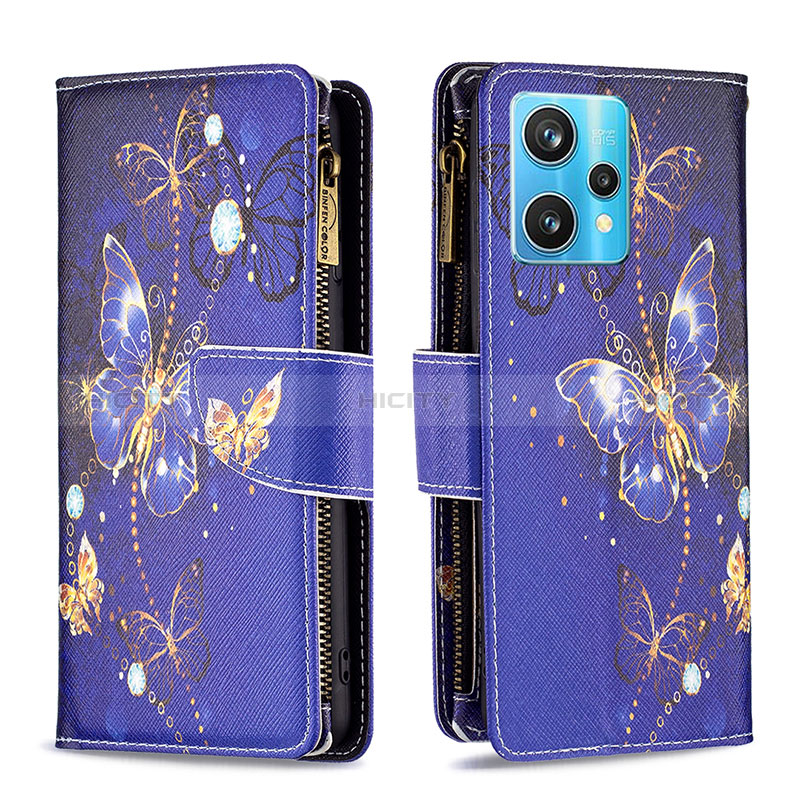 Funda de Cuero Cartera con Soporte Patron de Moda Carcasa B04F para Realme Narzo 50 Pro 5G