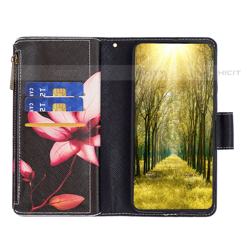 Funda de Cuero Cartera con Soporte Patron de Moda Carcasa B04F para Samsung Galaxy A04E