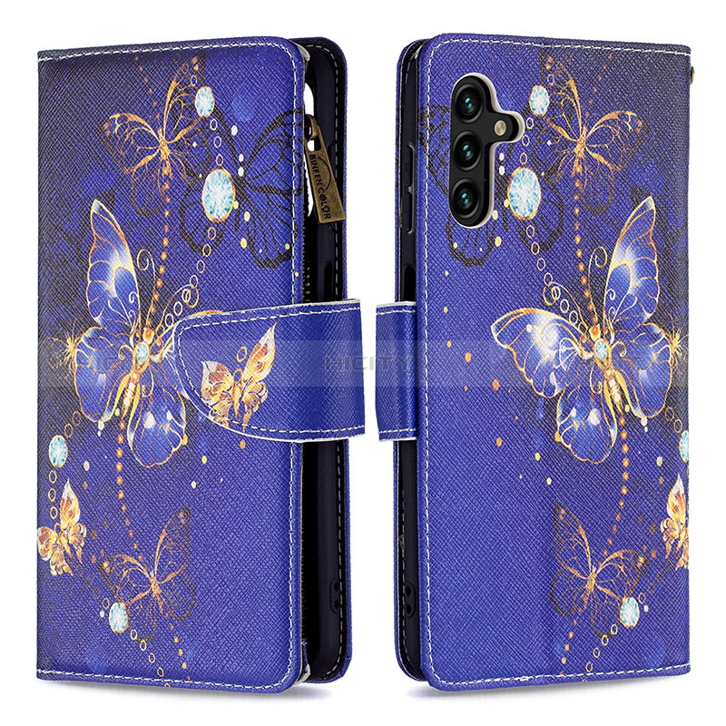 Funda de Cuero Cartera con Soporte Patron de Moda Carcasa B04F para Samsung Galaxy A04s