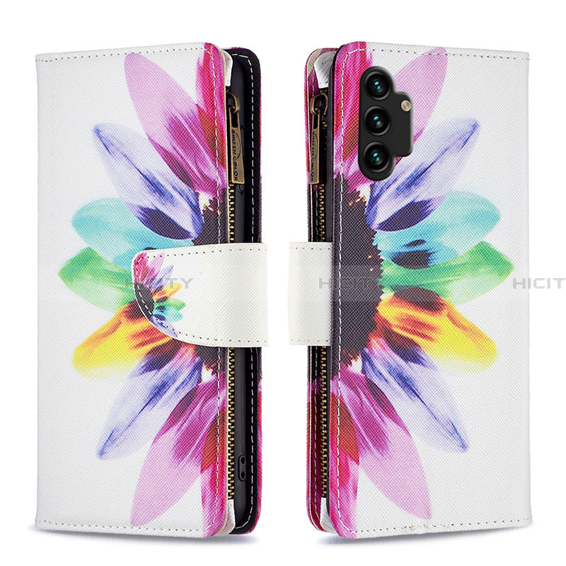 Funda de Cuero Cartera con Soporte Patron de Moda Carcasa B04F para Samsung Galaxy A13 4G