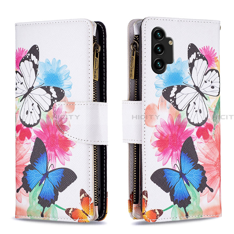 Funda de Cuero Cartera con Soporte Patron de Moda Carcasa B04F para Samsung Galaxy A13 4G Vistoso