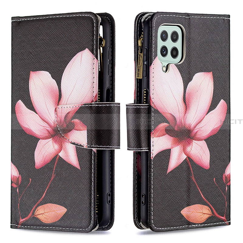 Funda de Cuero Cartera con Soporte Patron de Moda Carcasa B04F para Samsung Galaxy A22 4G