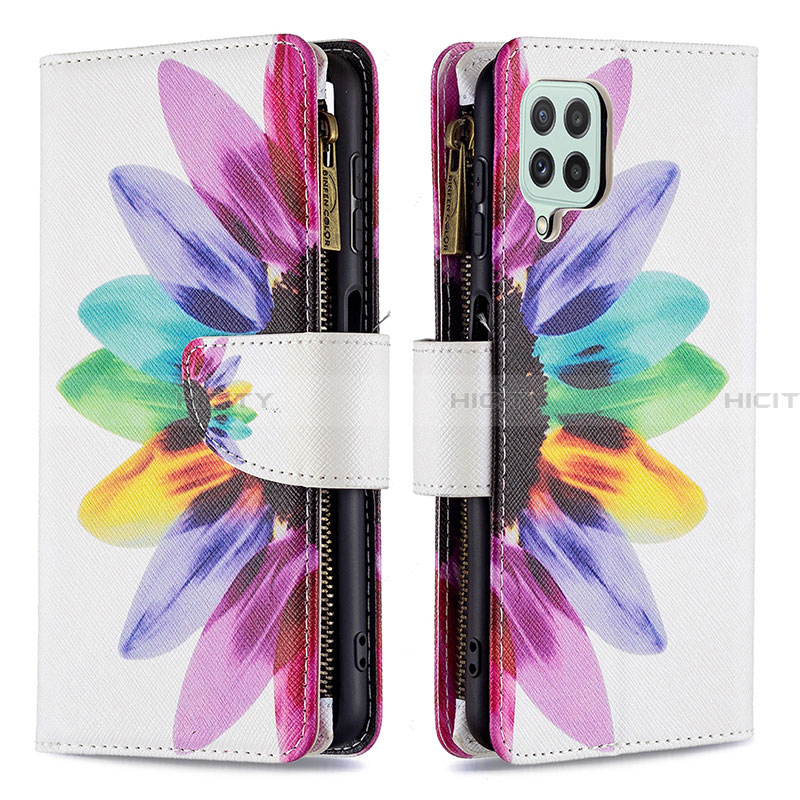 Funda de Cuero Cartera con Soporte Patron de Moda Carcasa B04F para Samsung Galaxy A22 4G