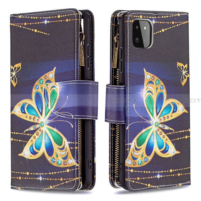 Funda de Cuero Cartera con Soporte Patron de Moda Carcasa B04F para Samsung Galaxy A22 5G