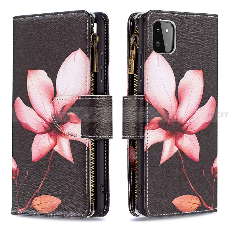 Funda de Cuero Cartera con Soporte Patron de Moda Carcasa B04F para Samsung Galaxy A22 5G