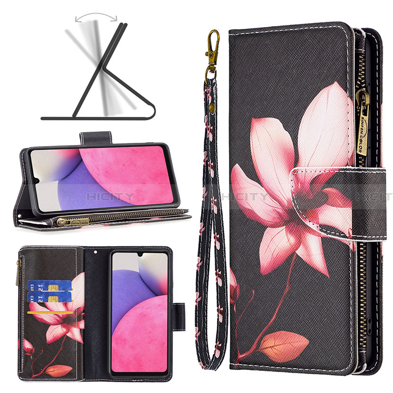 Funda de Cuero Cartera con Soporte Patron de Moda Carcasa B04F para Samsung Galaxy A33 5G