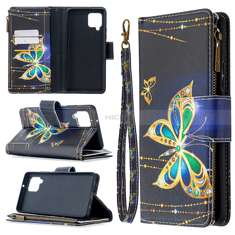 Funda de Cuero Cartera con Soporte Patron de Moda Carcasa B04F para Samsung Galaxy A42 5G