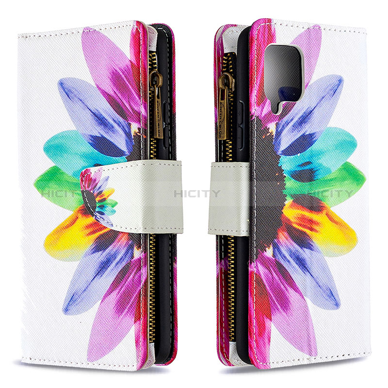 Funda de Cuero Cartera con Soporte Patron de Moda Carcasa B04F para Samsung Galaxy A42 5G