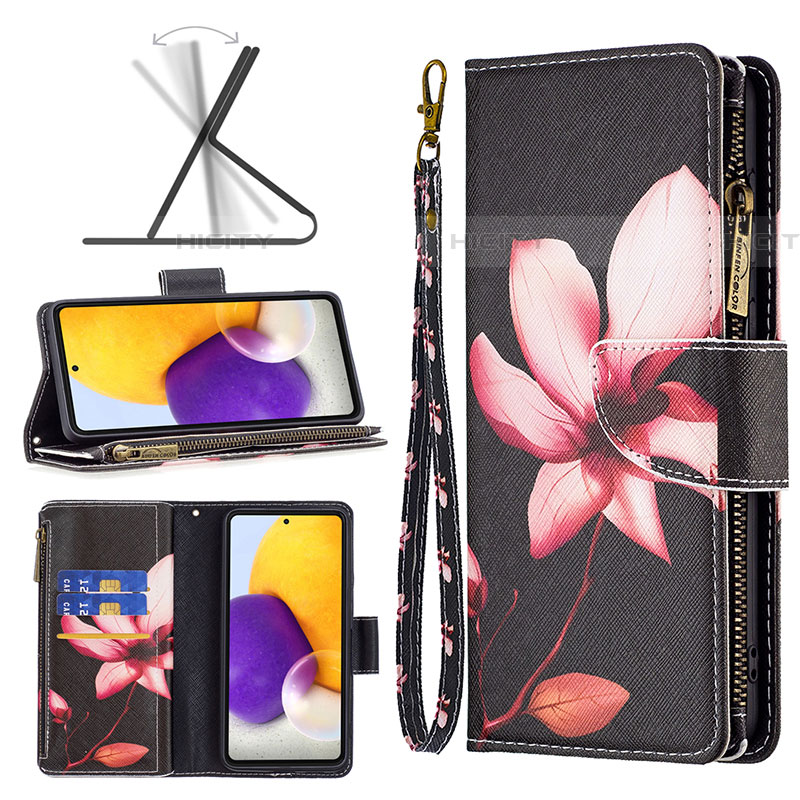 Funda de Cuero Cartera con Soporte Patron de Moda Carcasa B04F para Samsung Galaxy A73 5G