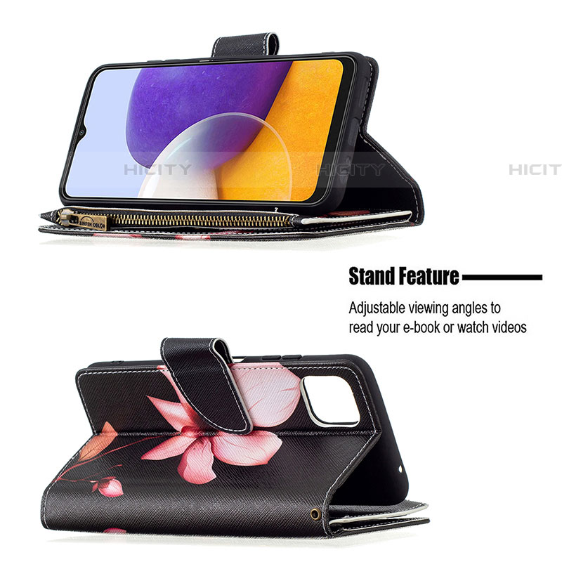 Funda de Cuero Cartera con Soporte Patron de Moda Carcasa B04F para Samsung Galaxy F42 5G