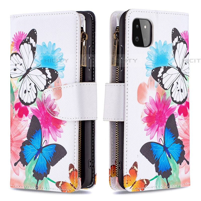 Funda de Cuero Cartera con Soporte Patron de Moda Carcasa B04F para Samsung Galaxy F42 5G