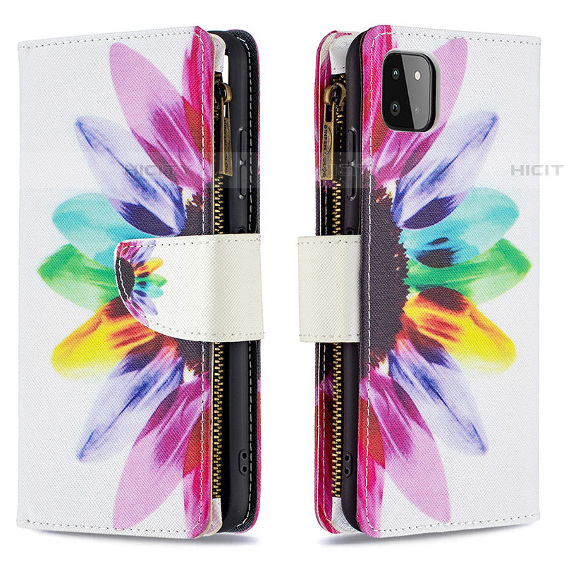 Funda de Cuero Cartera con Soporte Patron de Moda Carcasa B04F para Samsung Galaxy F42 5G