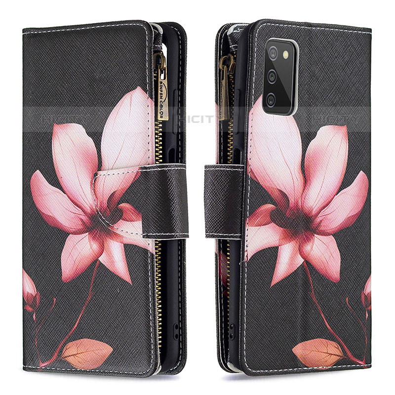 Funda de Cuero Cartera con Soporte Patron de Moda Carcasa B04F para Samsung Galaxy M02s