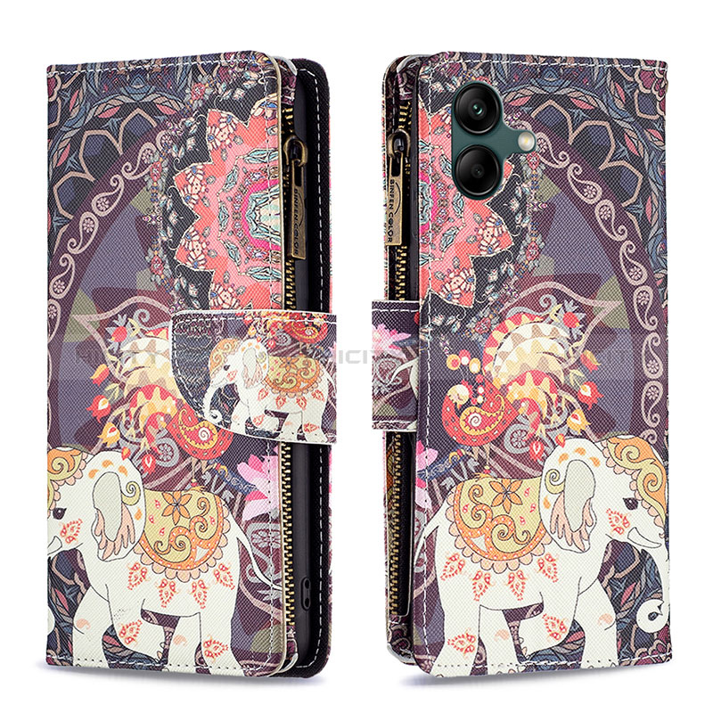 Funda de Cuero Cartera con Soporte Patron de Moda Carcasa B04F para Samsung Galaxy M04