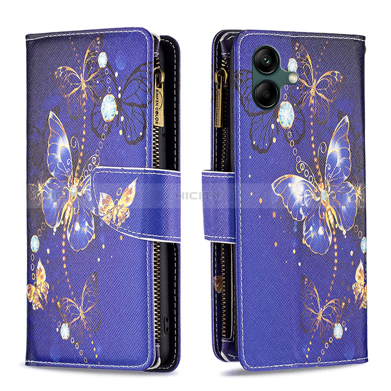 Funda de Cuero Cartera con Soporte Patron de Moda Carcasa B04F para Samsung Galaxy M04