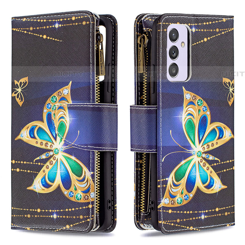 Funda de Cuero Cartera con Soporte Patron de Moda Carcasa B04F para Samsung Galaxy M14 5G