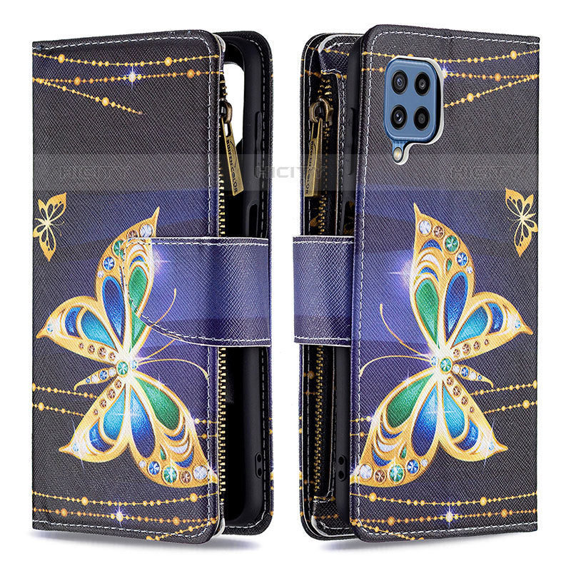 Funda de Cuero Cartera con Soporte Patron de Moda Carcasa B04F para Samsung Galaxy M32 4G