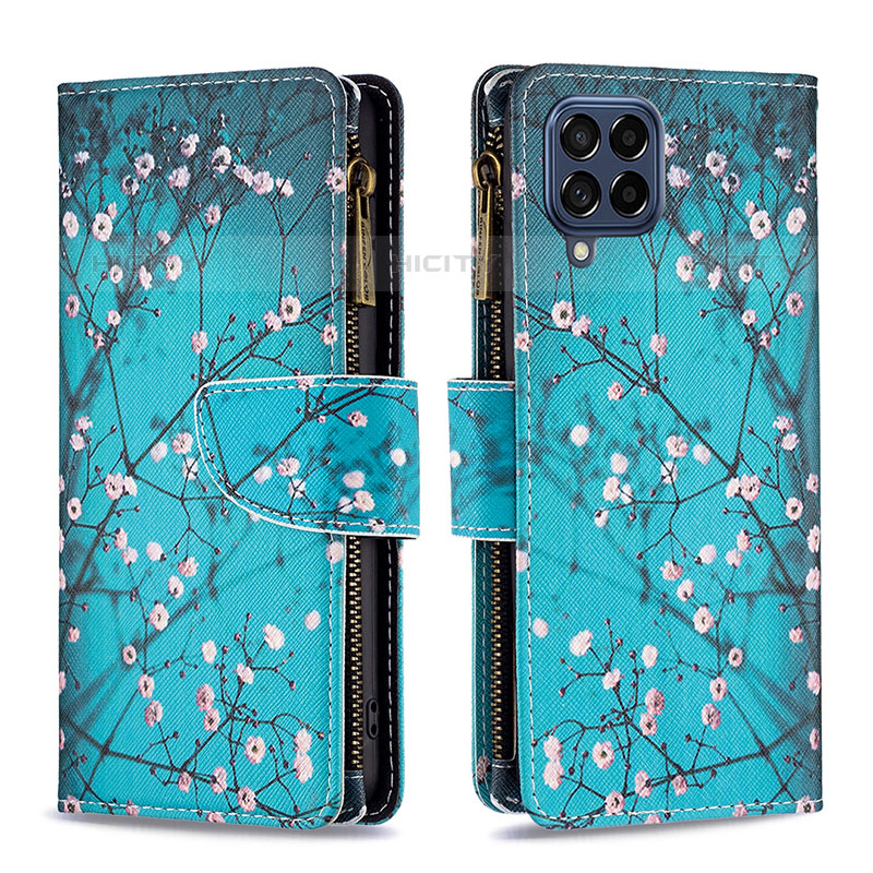 Funda de Cuero Cartera con Soporte Patron de Moda Carcasa B04F para Samsung Galaxy M53 5G