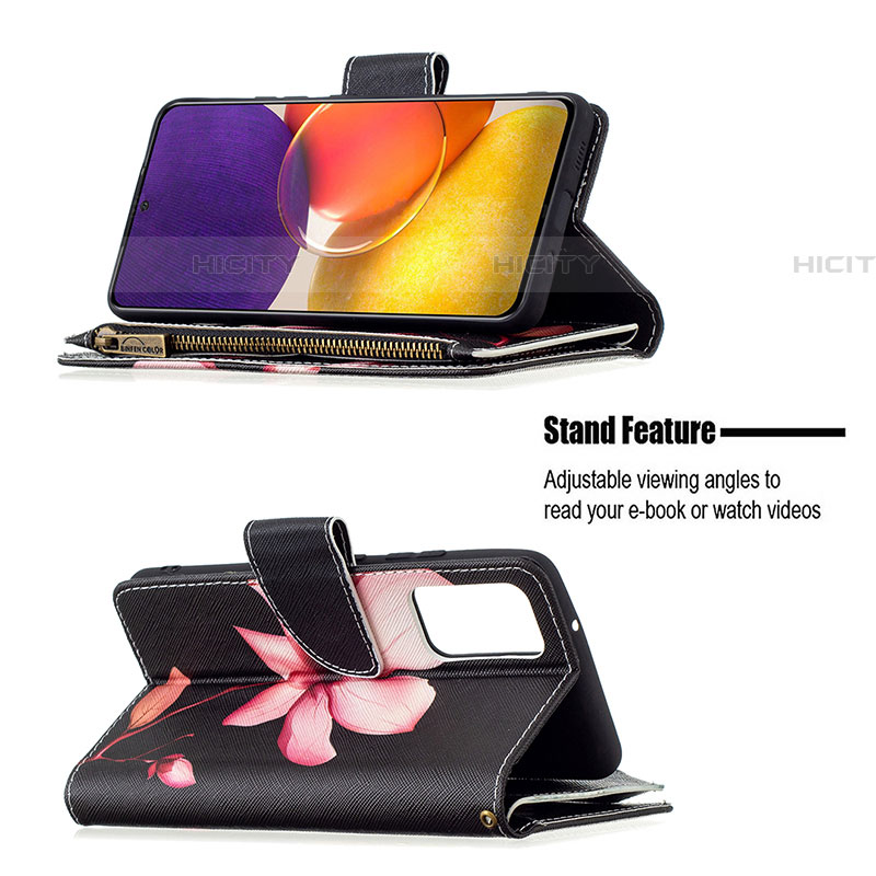 Funda de Cuero Cartera con Soporte Patron de Moda Carcasa B04F para Samsung Galaxy M54 5G